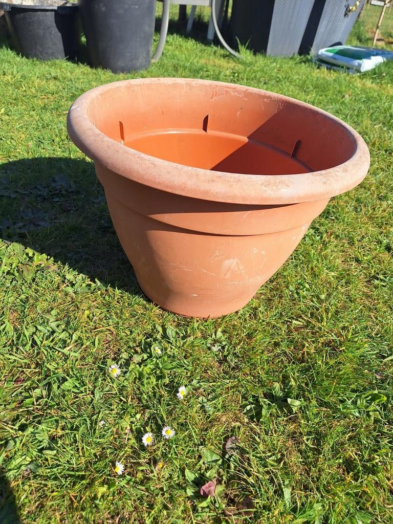Kunstof terracotta pot, Ophalen, Rond, Kunststof, Minder dan 30 cm