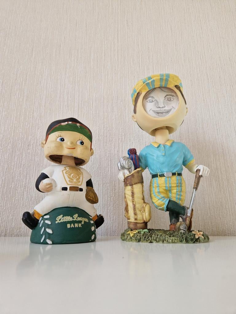 Twee Vintage Bobbleheads, Ophalen of Verzenden