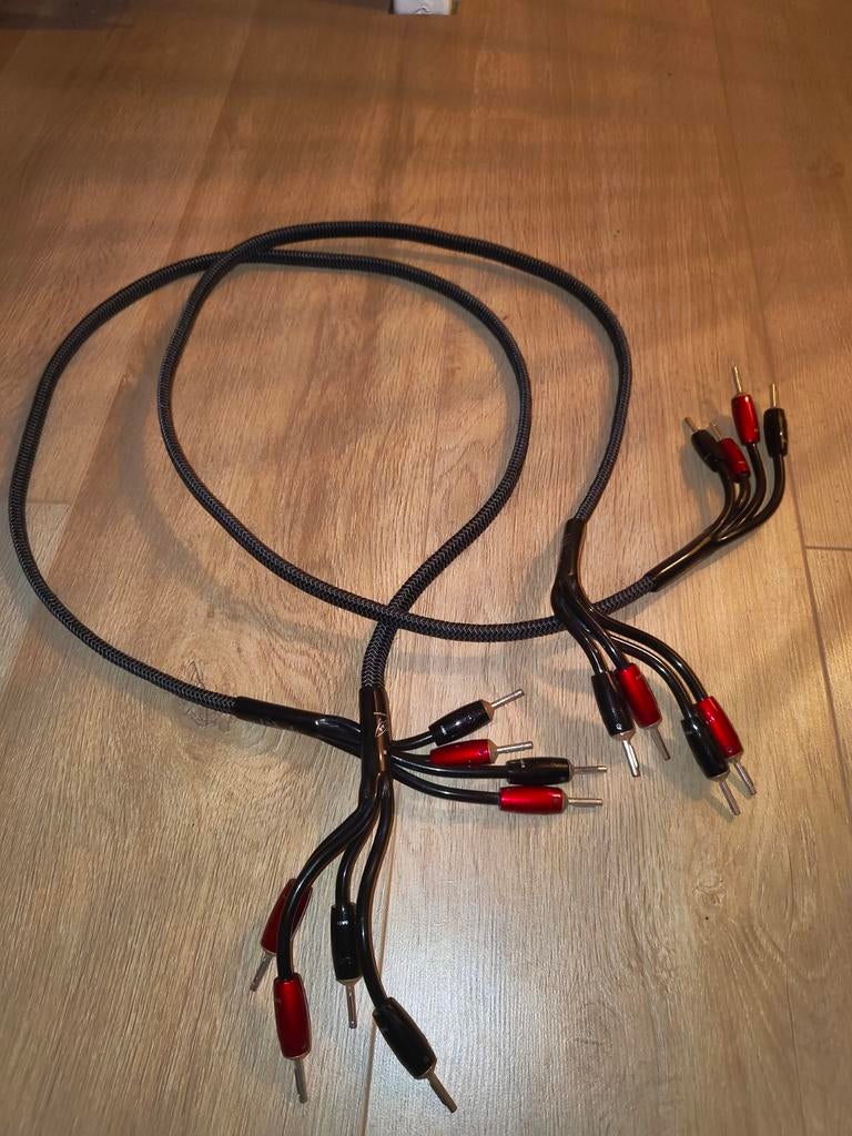 AudioQuest Rocket 44 bi-wire bi-amp kabels 1,5m, Audio, Tv en Foto, Audiokabels en Televisiekabels, Ophalen of Verzenden, Zo goed als nieuw