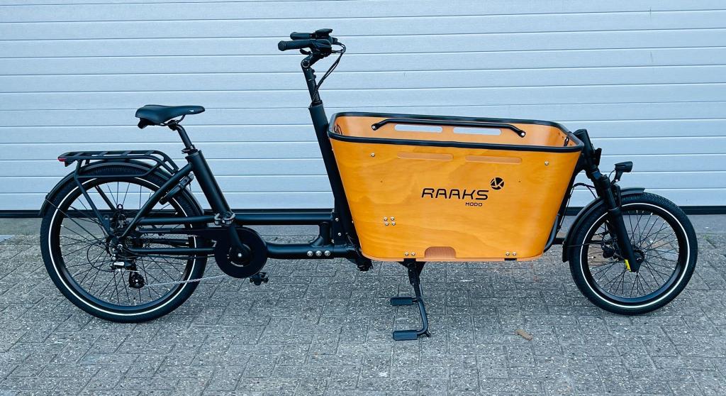 Raaks Modo Elektrische bakfiets tweewieler NIEUW!, Fietsen en Brommers, Fietsen | Bakfietsen, 4 kinderen of meer, Huif, Niet ingevuld