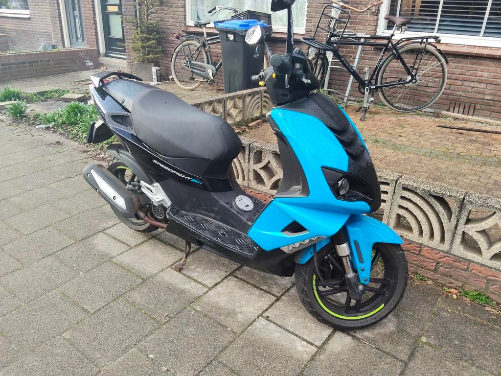 Peugeot Speedfight 4 4-takt - Ideale Daily/Beginners Scooter, Fietsen en Brommers, Scooters | Peugeot, Ophalen, Gebruikt, Maximaal 45 km/u