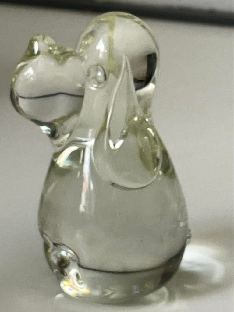 Glazen presse-papier van Pluto, Ophalen of Verzenden, Goofy of Pluto, Gebruikt, Beeldje of Figuurtje