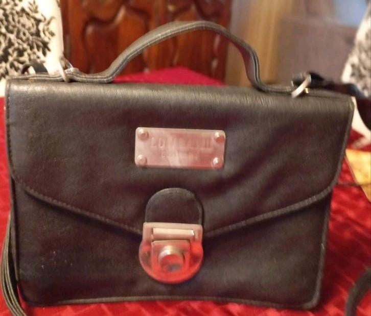 Zwart klein vintage tasje, Ophalen of Verzenden, Gebruikt, Zwart, Schoudertasje