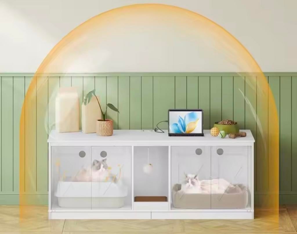 Kattenbak kast, Ophalen