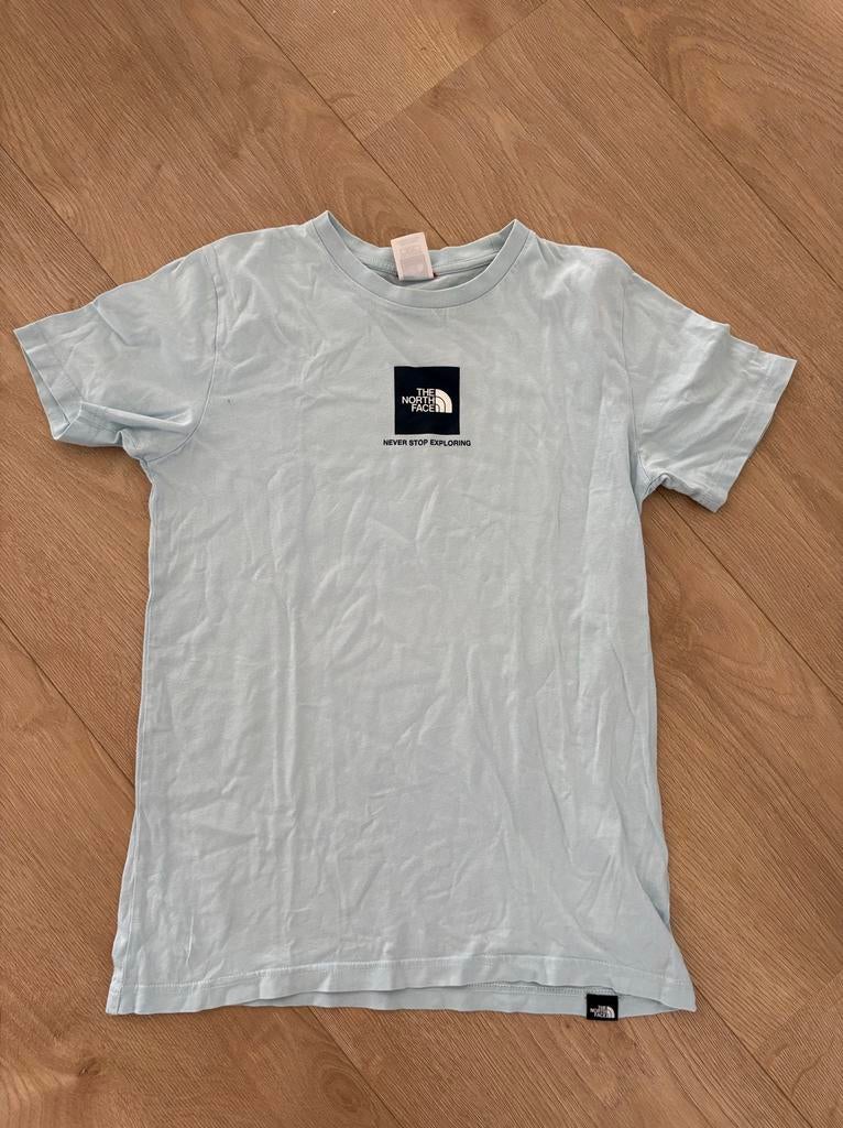 The North Face T-shirt jongen/meisje lichtblauw junior XL, Ophalen of Verzenden, Gebruikt, Jongen of Meisje, Shirt of Longsleeve