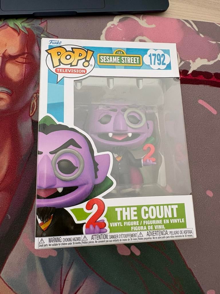 Funko Pop! Television Sesame Street #1792 The Count Vinyl, Funko Europe, Ophalen of Verzenden, Zo goed als nieuw, 4th floor, 1 Queen Caroline St, London W6 9YN, Verenigd Koninkrijk
