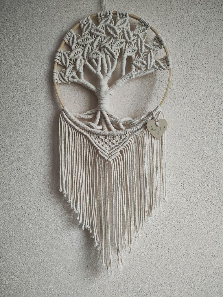 Macramé wandhanger Tree of Life/levensboom. Sisters Forever., Ophalen of Verzenden, Nieuw