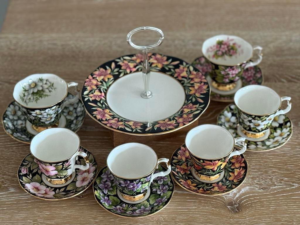 Prachtig Royal Albert High-Tea Servies -Provincial Flowers, Ophalen