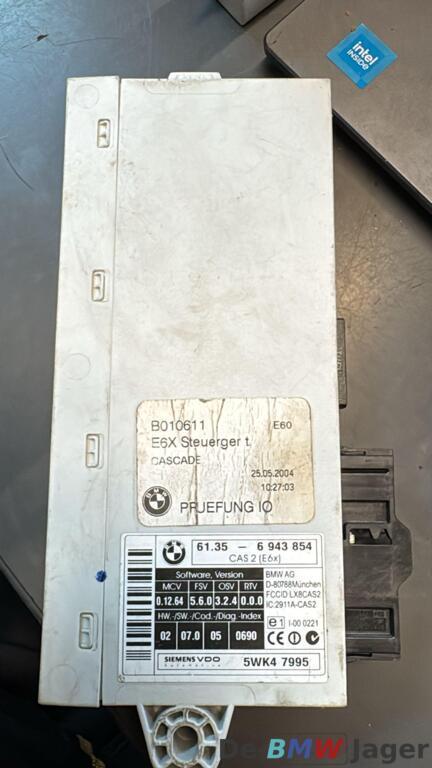 CAS 2-module BMW E60 E61  61356943854, Gebruikt, Ophalen of Verzenden, BMW, BMW