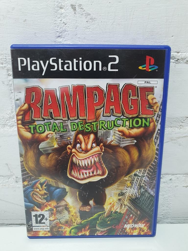 Rampage Total Destruction Ps2/PlayStation 2, Avontuur en Actie, Gebruikt, ., 2 spelers