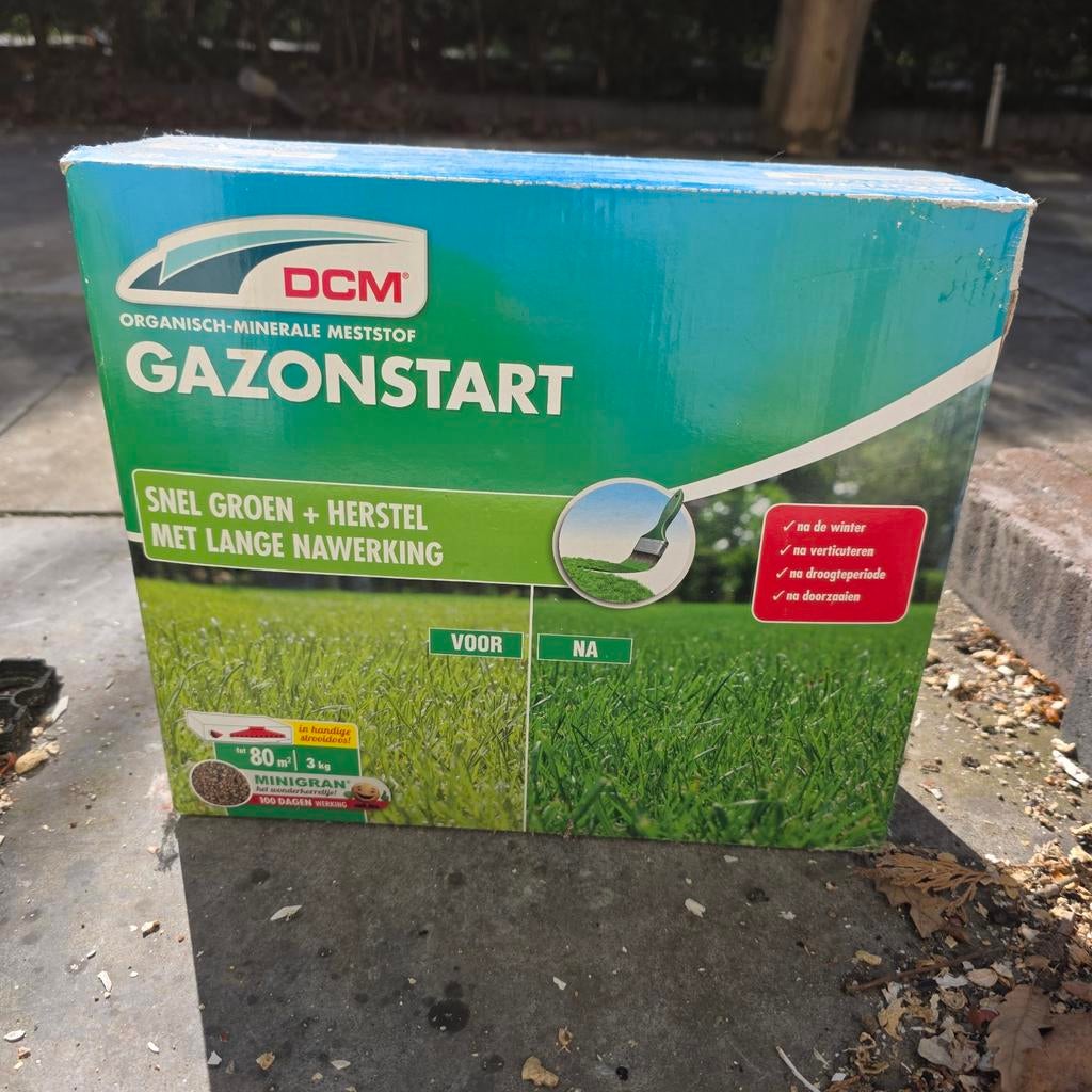 DCM Gazonstart organisch-minerale meststof 3 kg, Tuin en Terras, Plantenvoeding, Ophalen of Verzenden, Nieuw
