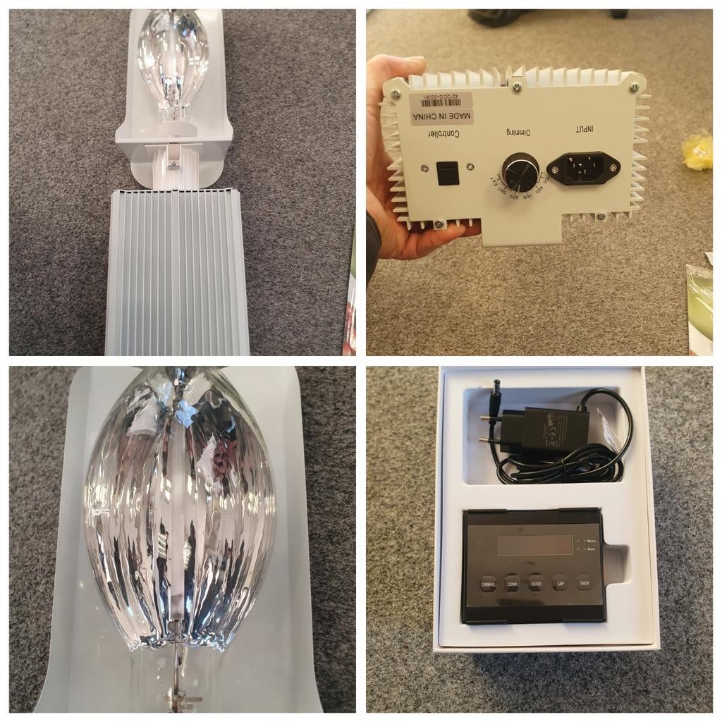 100 x 600w kweeklampen spectro light dimlux opticlimate new, Ophalen, Nieuw