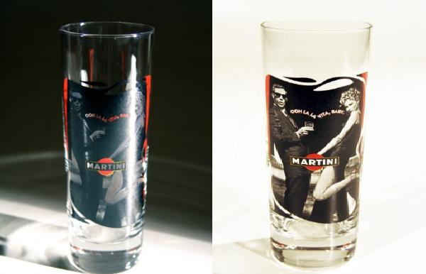 Martini glazen 2 x 3 stuks Martini Cinema Edition., Verzenden, Zo goed als nieuw, Gebruiksvoorwerp