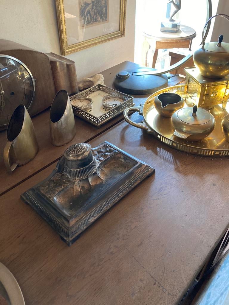 Art Nouveau inktstel schrijfset antiek, Ophalen of Verzenden