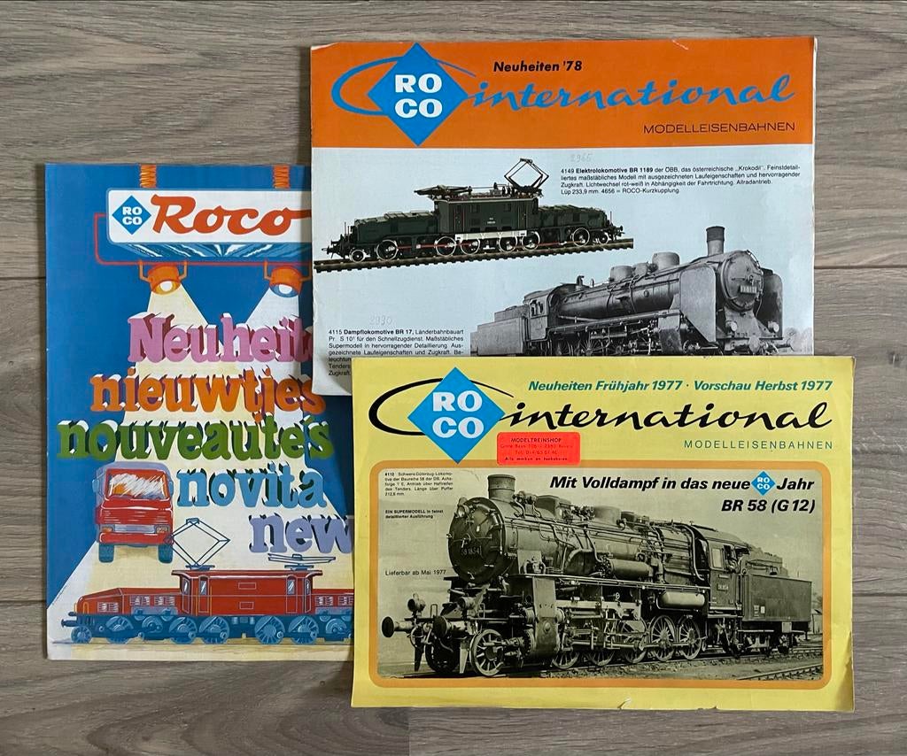 Roco catalogi modeltreinen 1977-1978, Ophalen of Verzenden, Gebruikt, Boek, Tijdschrift of Catalogus, Roco