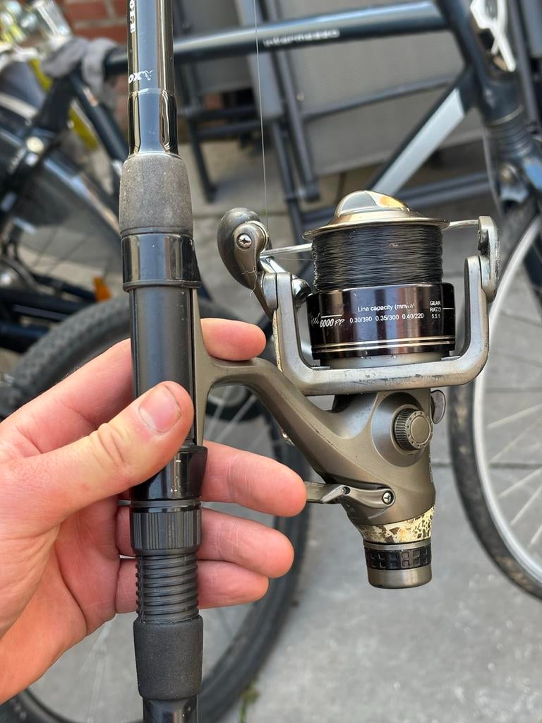 Karperhengel Fox Warrior 12ft 3.00lb met Soul Free Wind 6000, Watersport en Boten, Hengelsport | Karpervissen, Ophalen, Gebruikt