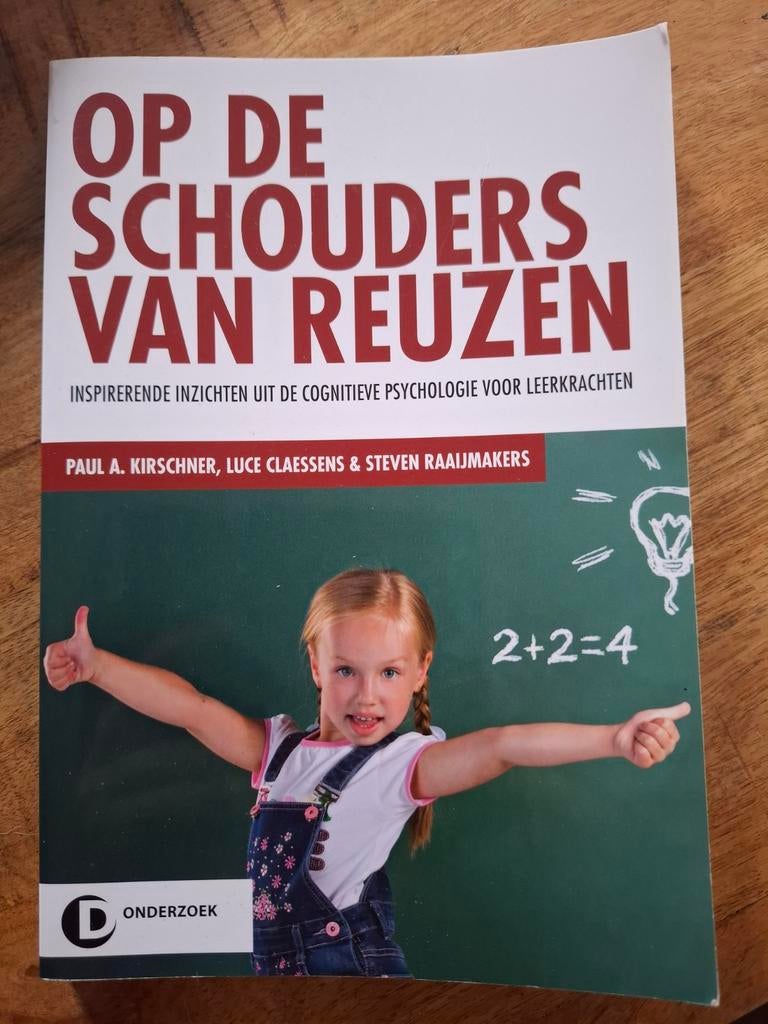 Op de Schouders van Reuzen - Cognitieve Psychologie, Boeken, Zo goed als nieuw, HBO, Ophalen of Verzenden, Gamma