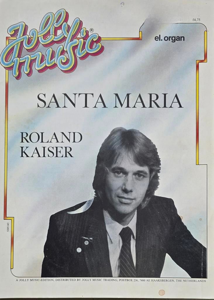 Santa Maria Roland Kaiser el. organ, Muziek en Instrumenten, Ophalen of Verzenden, Les of Cursus, Populair, Keyboard