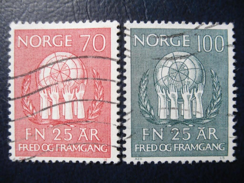 Postzegels Noorwegen 1970 VN - cat.w € 1,80., Ophalen of Verzenden, Noorwegen, Gestempeld