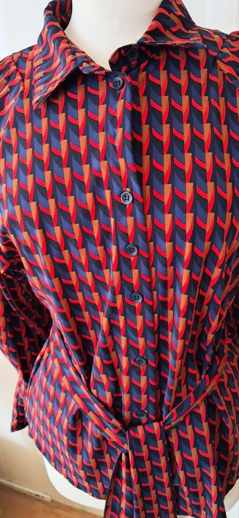 Lady Day Travelstof Blouse Maat 36 - Sjaalkraag Optie, Lady Day, Overige kleuren, Gi, Gi