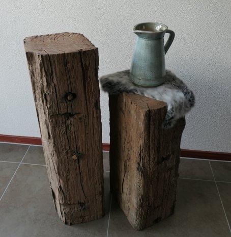 Stoere historische meerpaal sokkels decoratie woning of tuin, Ophalen, Gebruikt, X, X