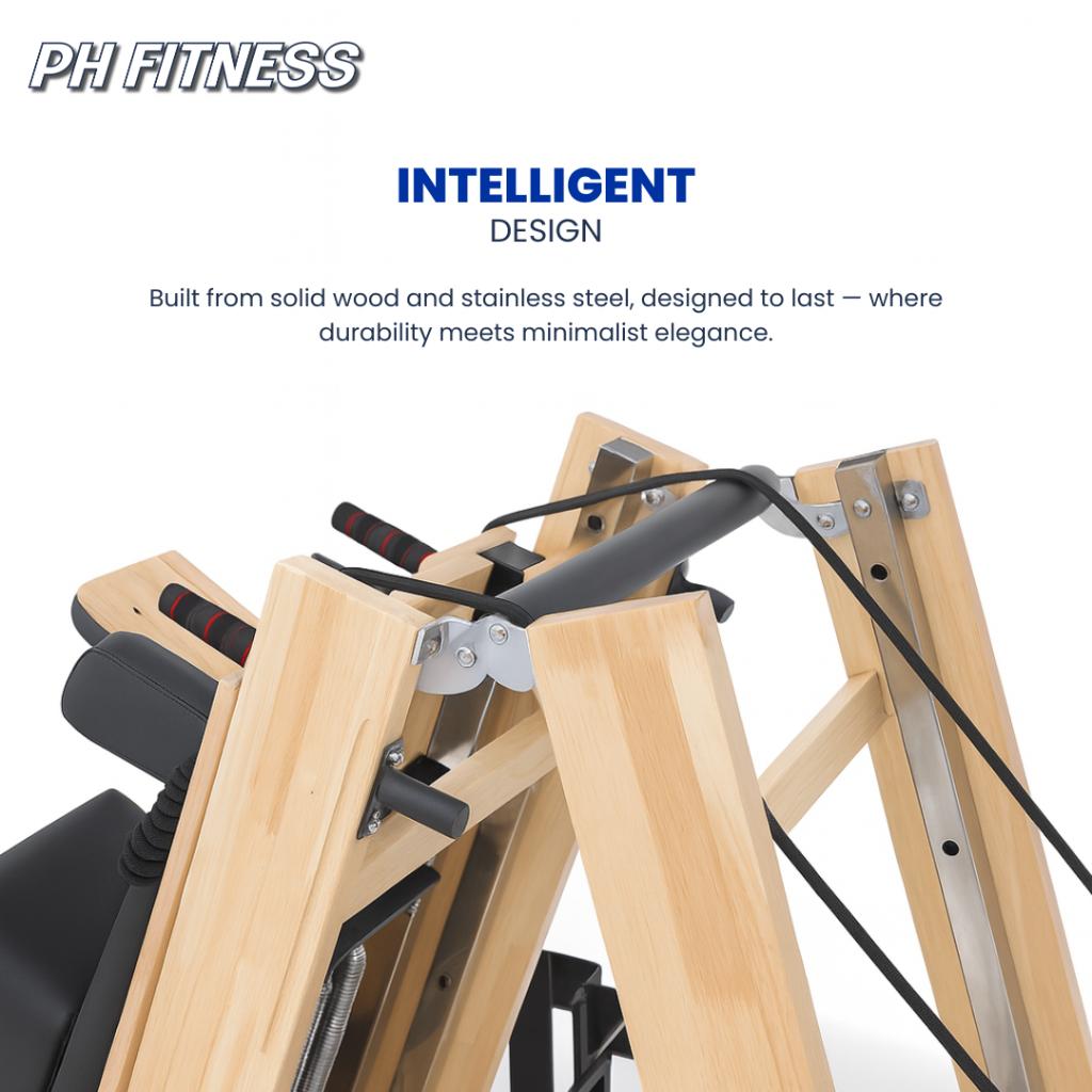 Opvouwbare Pilates Reformer – Studio Kwaliteit | Compact, Zurichstraat 20, 6135LP te Sittard, PH Fitness, Nieuw, Ophalen of Verzenden