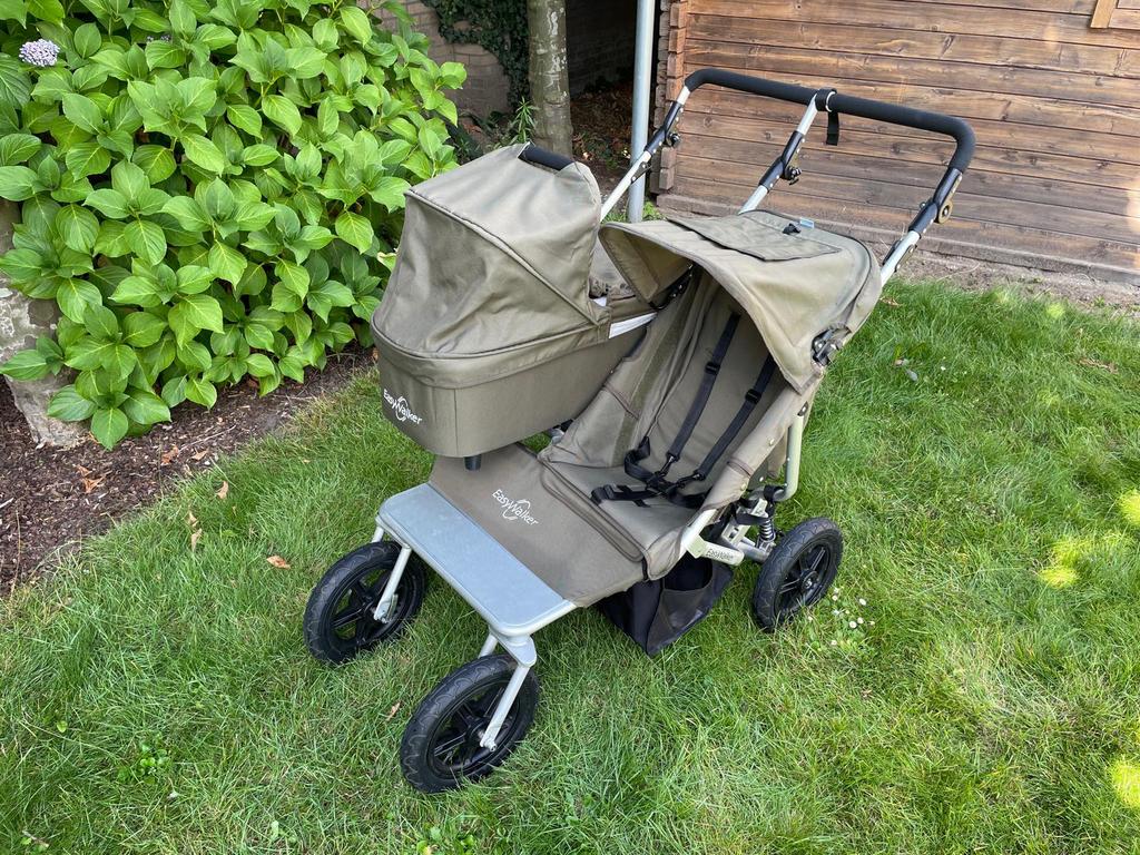 Easywalker Duo Kinderwagen, incl reiswieg + maxi cosi steun, Gebruikt, Luchtbanden, Ophalen, Kinderwagen