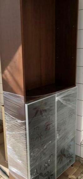 Ikea Billy Boekenkast met Glazen Deurtjes en Bovendeel, Gebruikt, 200 cm of meer, 25 tot 50 cm, Overige houtsoorten