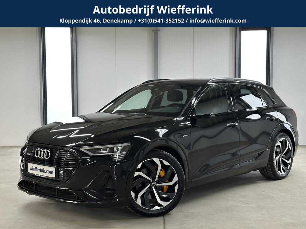 Audi e-tron 55 quattro S edition 95 kWh (bj 2020, automaat), Automaat, Zwart, Zwart, Leder