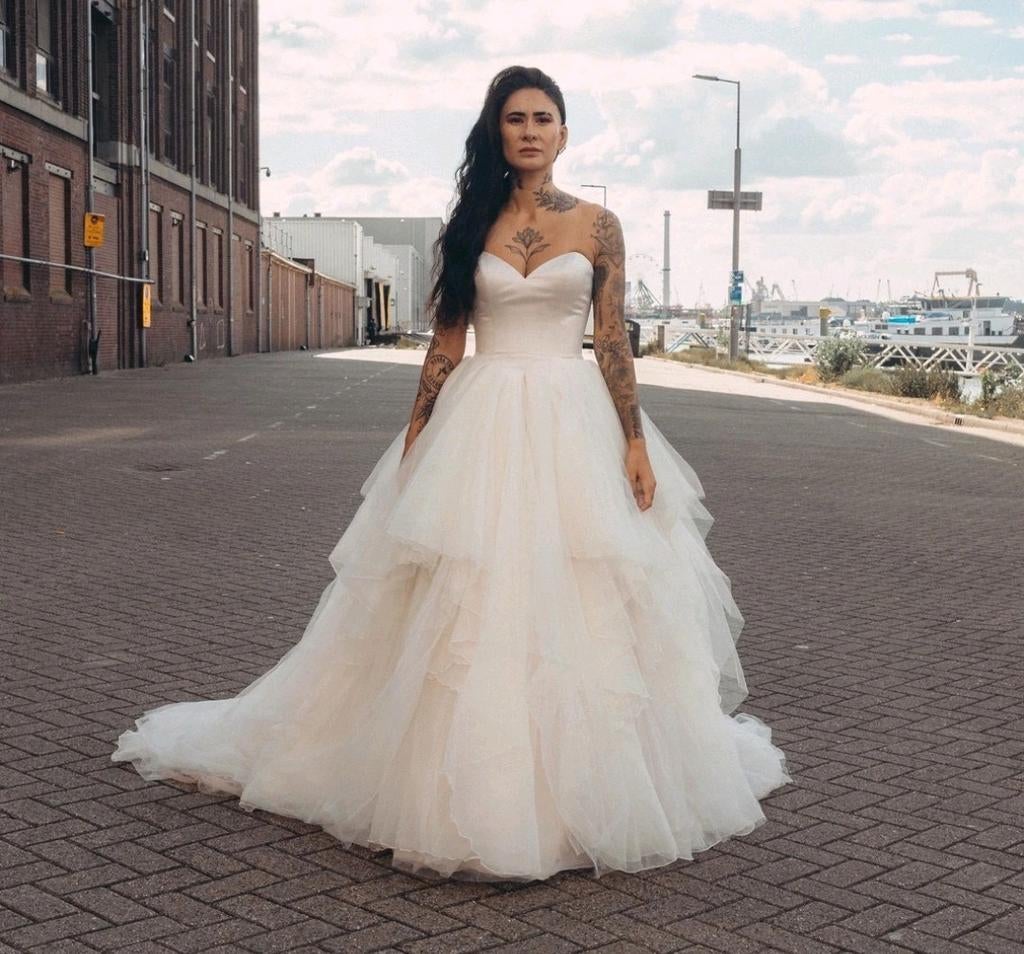 Bruidsjurk maat S, Ophalen of Verzenden, Nieuw, Wit, Trouwjurk