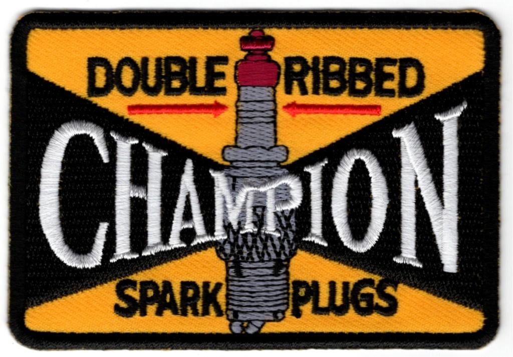 Champion Spark Plugs stoffen opstrijk patch embleem #5, Verzenden