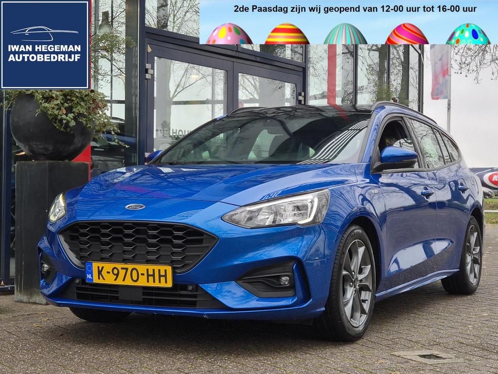 Ford Focus Wagon 1.0 EcoBoost 125PK Hybrid ST Line Business, 12 maanden, Gebruikt, Blauw, Origineel Nederlands
