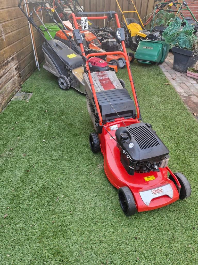 Sabo motormaaier met regelbare aandrijving., Tuin en Terras, Grasmaaiers, Ophalen, 50 cm of meer