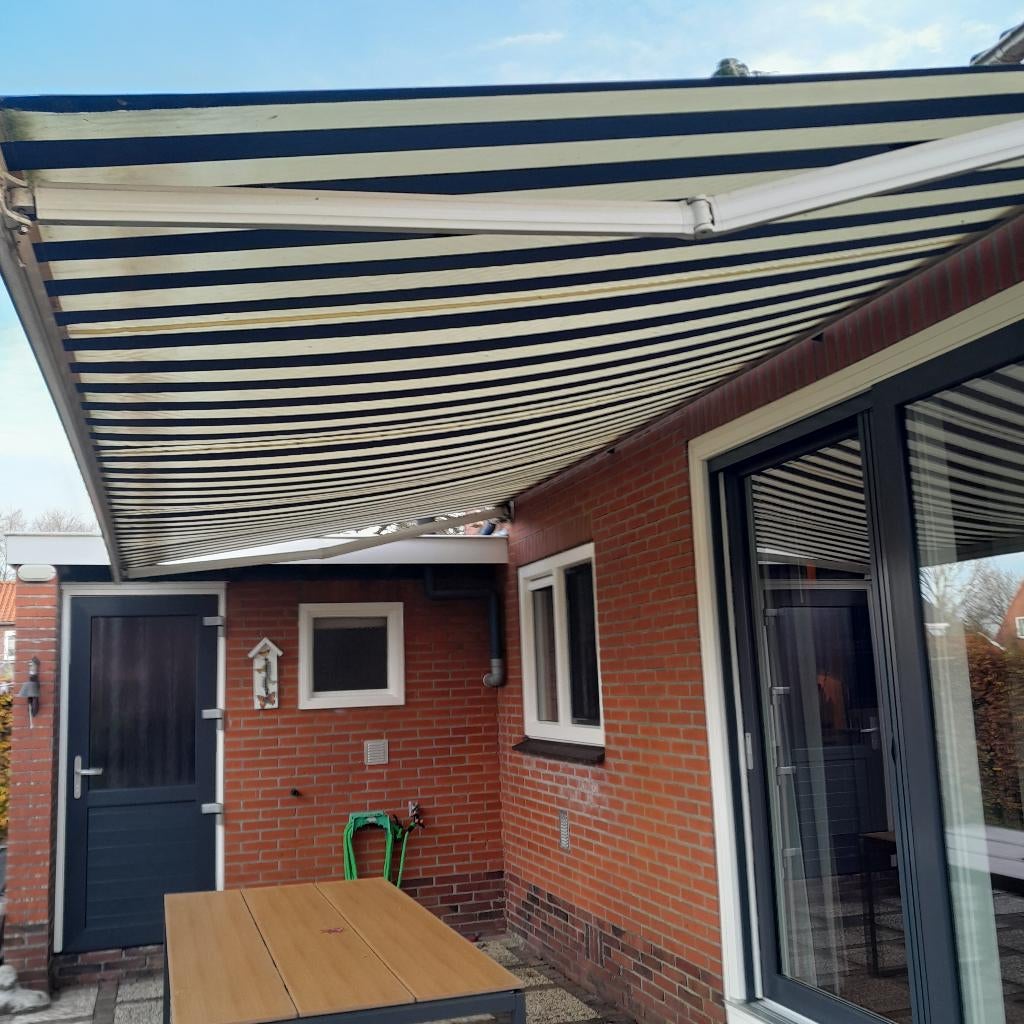 GROOT zonnescherm!, Tuin en Terras, Zonneschermen, Ophalen, Gebruikt, 450 cm of meer, 150 tot 300 cm