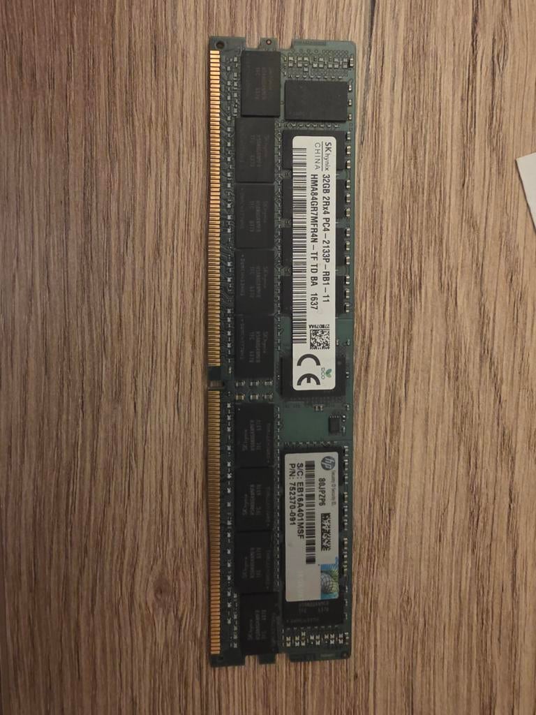 SK Hynix 32GB DDR4 ECC RDIMM Server Geheugen, Computers en Software, RAM geheugen, Ophalen of Verzenden