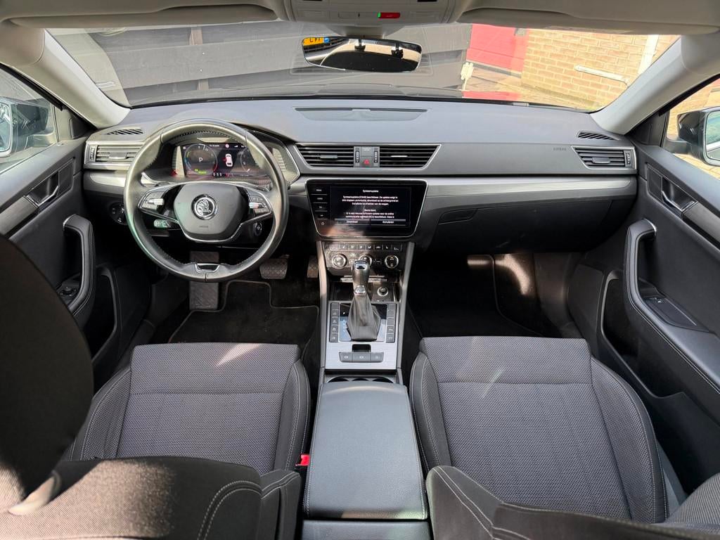 Skoda Superb Combi 1.4 TSI iV Carplay I ACC I Lane-Assist I, Stof, Gebruikt, Zwart, Hybride Elektrisch/Benzine