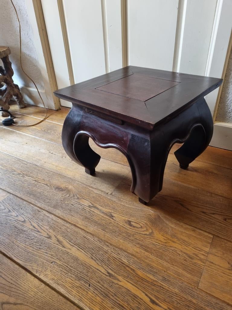 Leitmotiv - Bijzettafel Noche Large - Donker hout | Leen Bakker