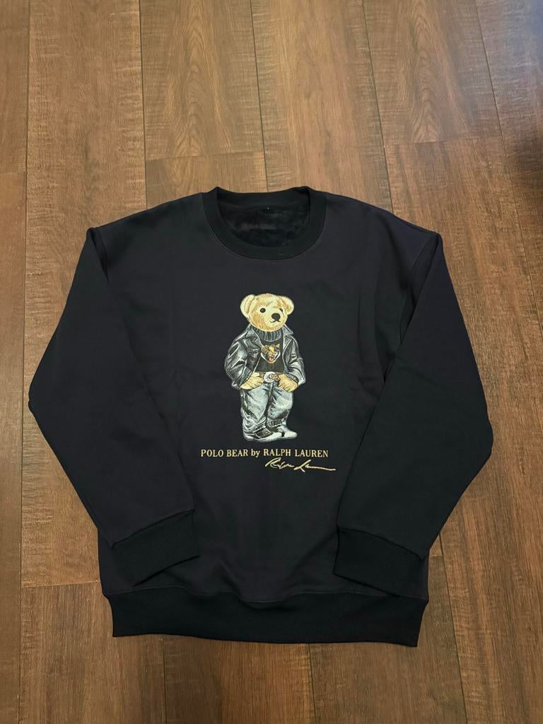 Ralph Lauren Polo Bear Sweater - Zwart, Ophalen of Verzenden, Zo goed als nieuw, Maat 48/50 (M), Zwart