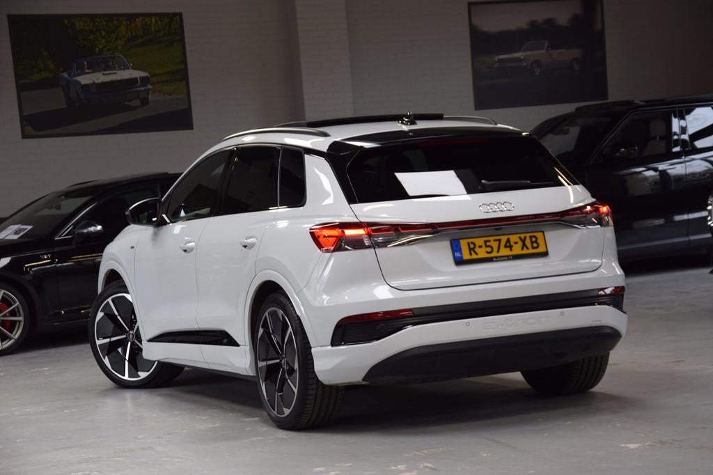 Audi Q4 e-tron 40 S edition 77 kWh Panoramadak|Navi|Head-UP|, Automaat, Achterwielaandrijving, Gebruikt, Wit