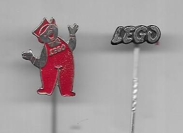LEGO SPEELGOED BOUWSTENEN SPELDEN 2 STUKS, Verzamelen, Speldjes, Pins en Buttons, Ophalen of Verzenden, Gebruikt, Merk, Speldje of Pin