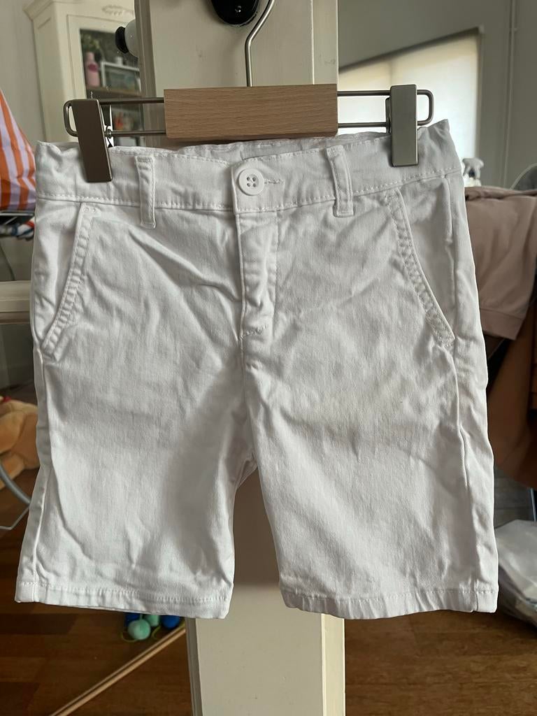 Witte korte broek Patachou maat 5 jaar - 110, Ophalen of Verzenden, Zo goed als nieuw, Jongen, Broek