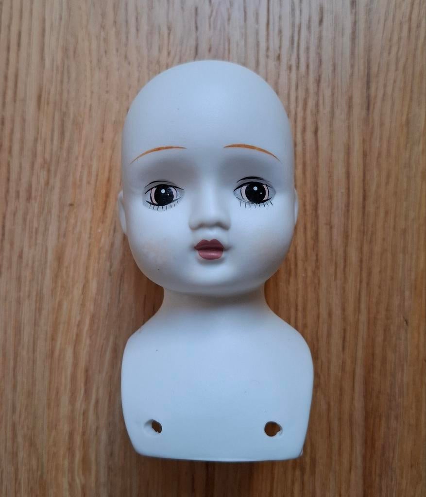 Porcelijnen pop/hoofd, Verzamelen, Poppen, Ophalen of Verzenden, Pop