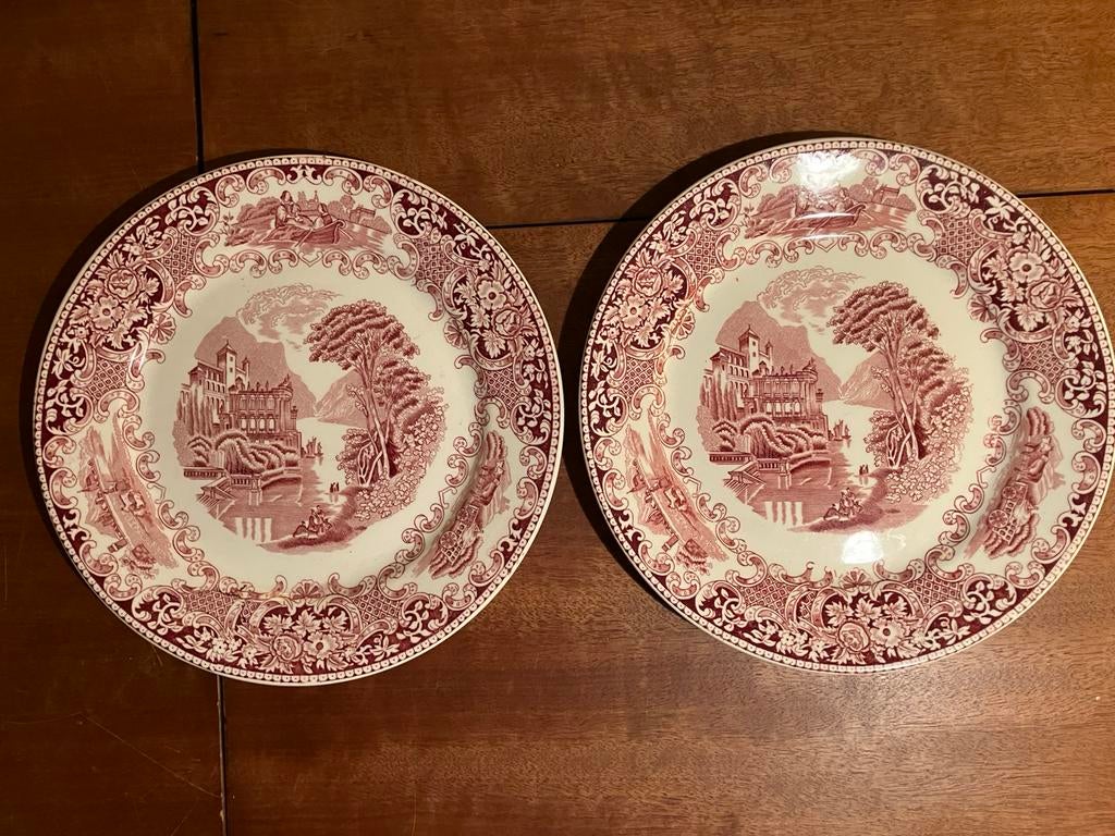 2 borden 24 cm Cambridge Old Egland Royal Sphinx Maastricht, Ophalen of Verzenden