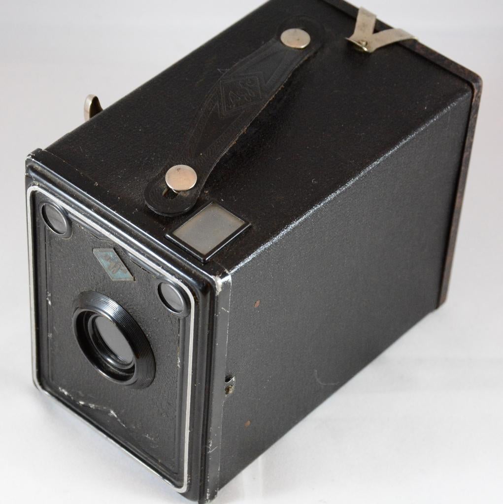 Agfa Box 34 ANALOGE 120 VINTAGE CAMERA 6x9cm jaren 1930, Gebruikt, OP TE HALEN IN CASTRICUM, Compact, Agfa