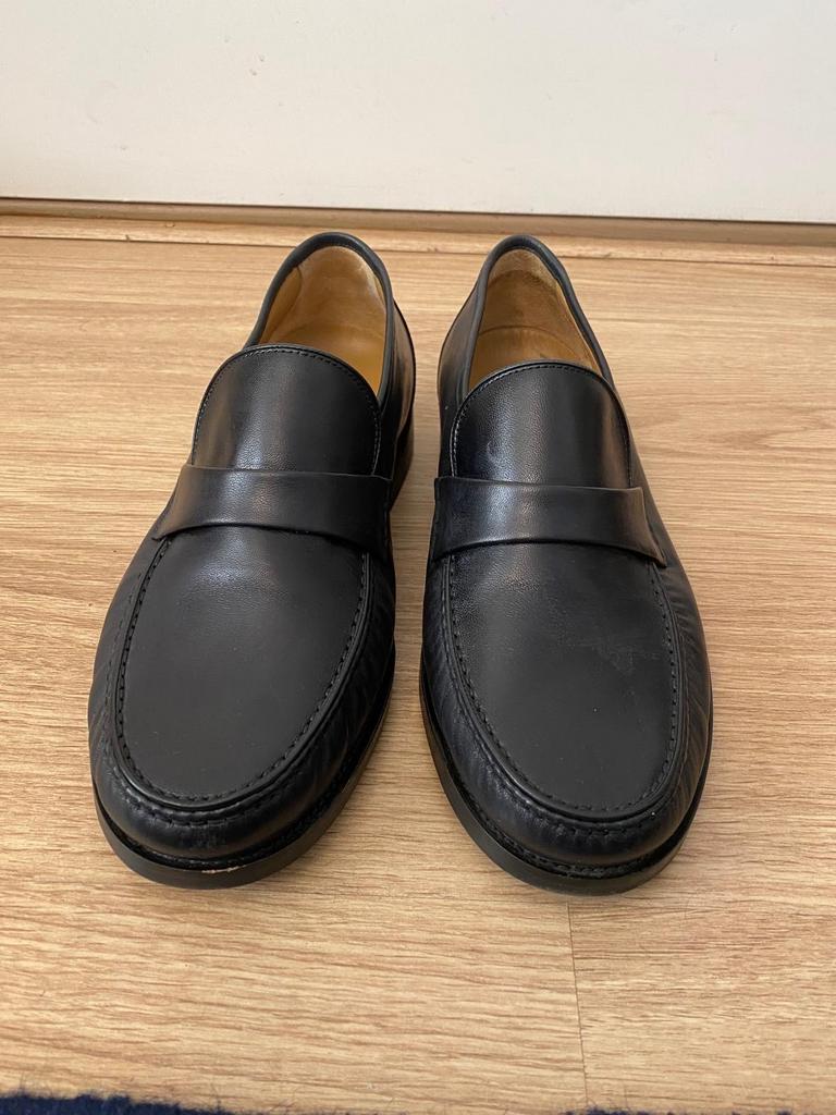 Zwarte loafers van Solidus, maat 42, Ophalen of Verzenden, Gedragen, Zwart, Loafers