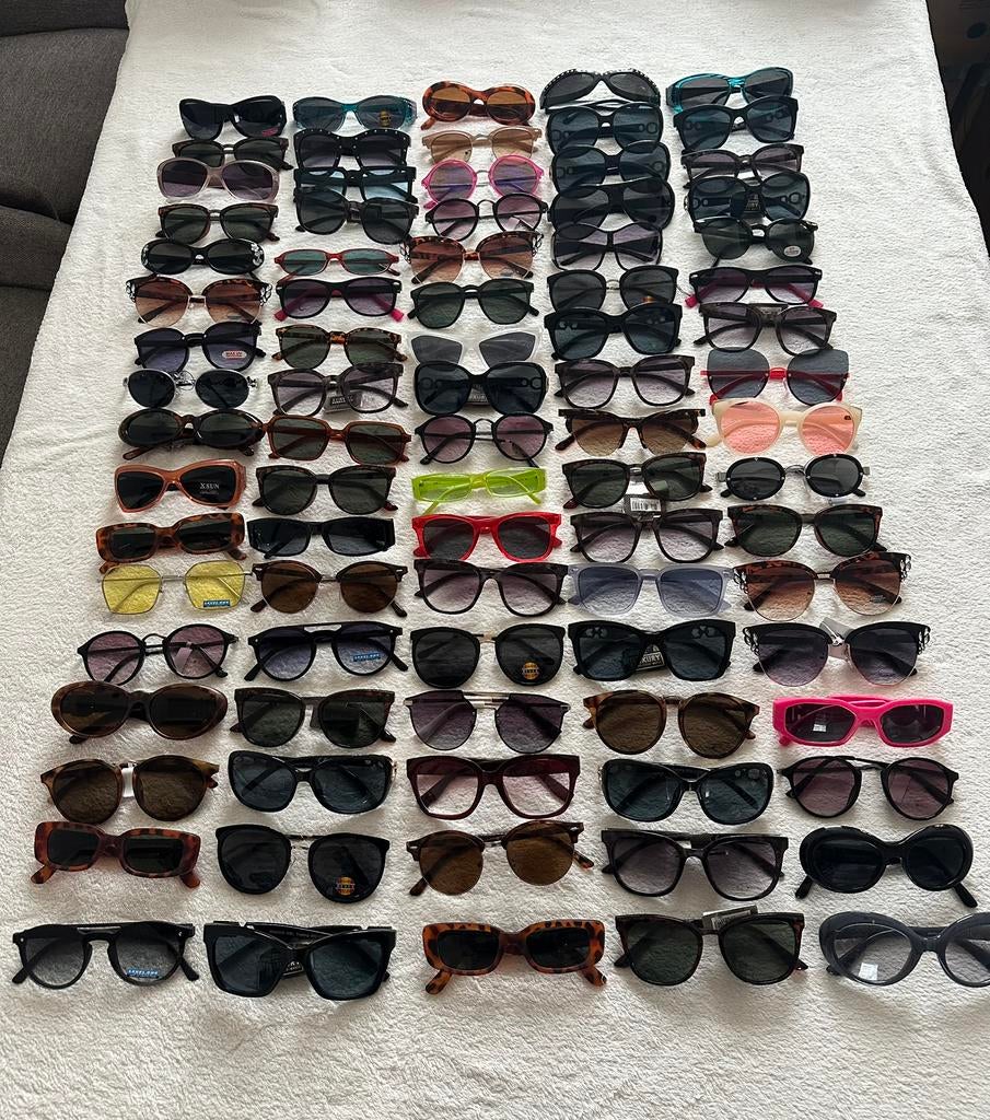 Partij nieuwe zonnebrillen dames, heren, kinderen in de mix, Overige merken, Zonnebril, Overige kleuren, Nieuw