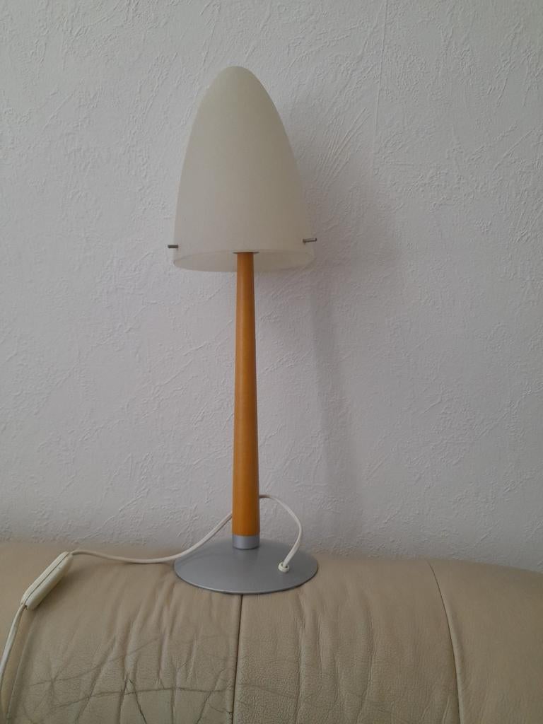 Grote mushroom lamp raket Hema  - zgan, Ophalen, Zo goed als nieuw, Glas, 50 tot 75 cm