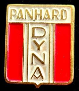 Panhard speld- rood wit gelakt, Verzenden, Zo goed als nieuw, Transport, Speldje of Pin