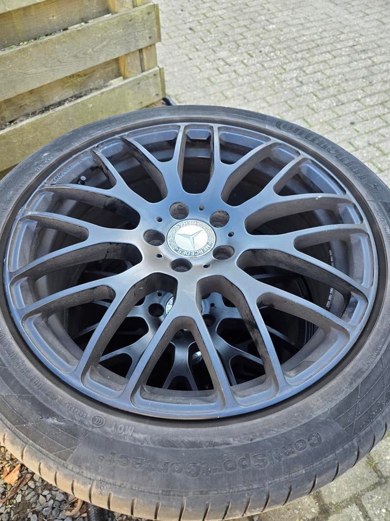 Mercedes Viano/Vito velgen mat zwart 19 inch, Velg(en), Zomerbanden, Ophalen, 19 inch