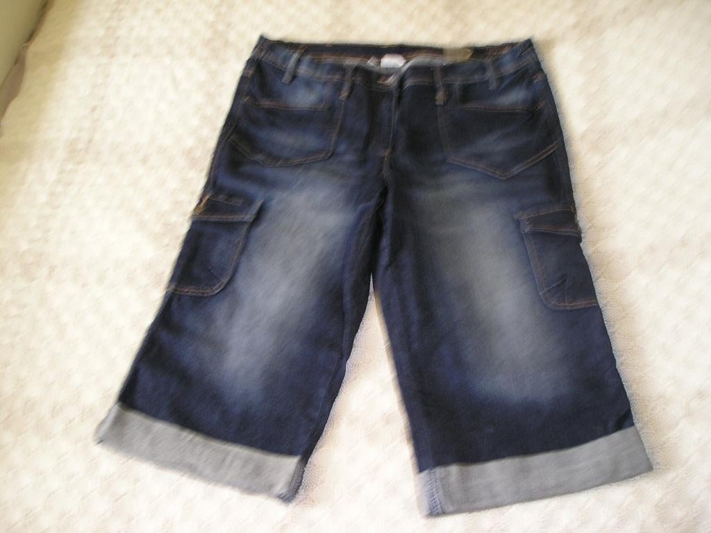 blauwe kuit spijkerbroek Bonprix maat 48, Ophalen, Bonprix, Blauw, Overige jeansmaten